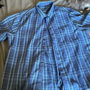 Plus size plaid shirt